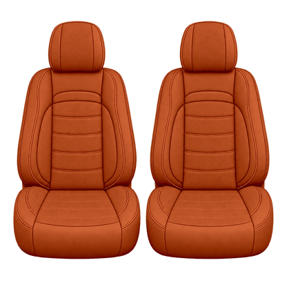 Dark Orange Basic custom seat covers, fronts