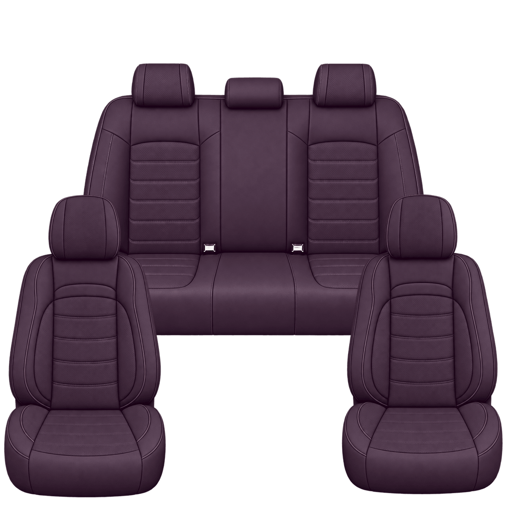 Dark Purple Basic custom seat covers, full set