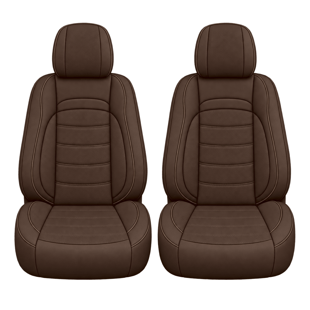 Espresso Brown Basic custom seat covers, fronts