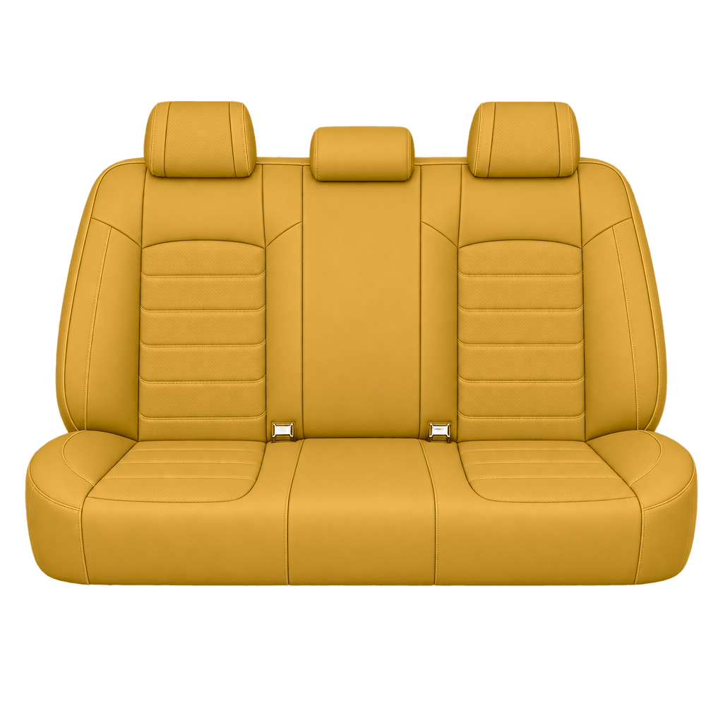 Golden Yellow Basic custom seat covers, backs
