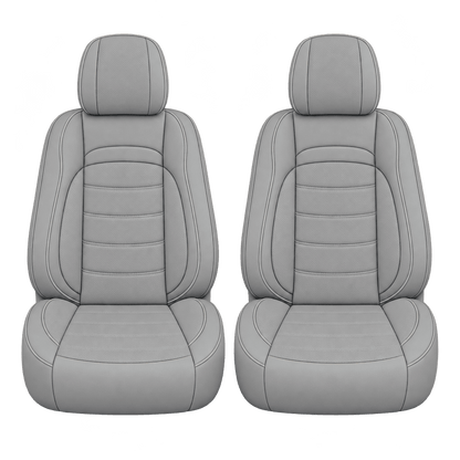 Mid Grey Basic custom seat covers, fronts