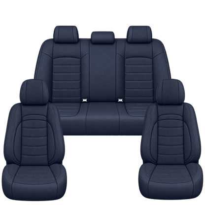 Midnight Blue Basic custom seat covers, full set