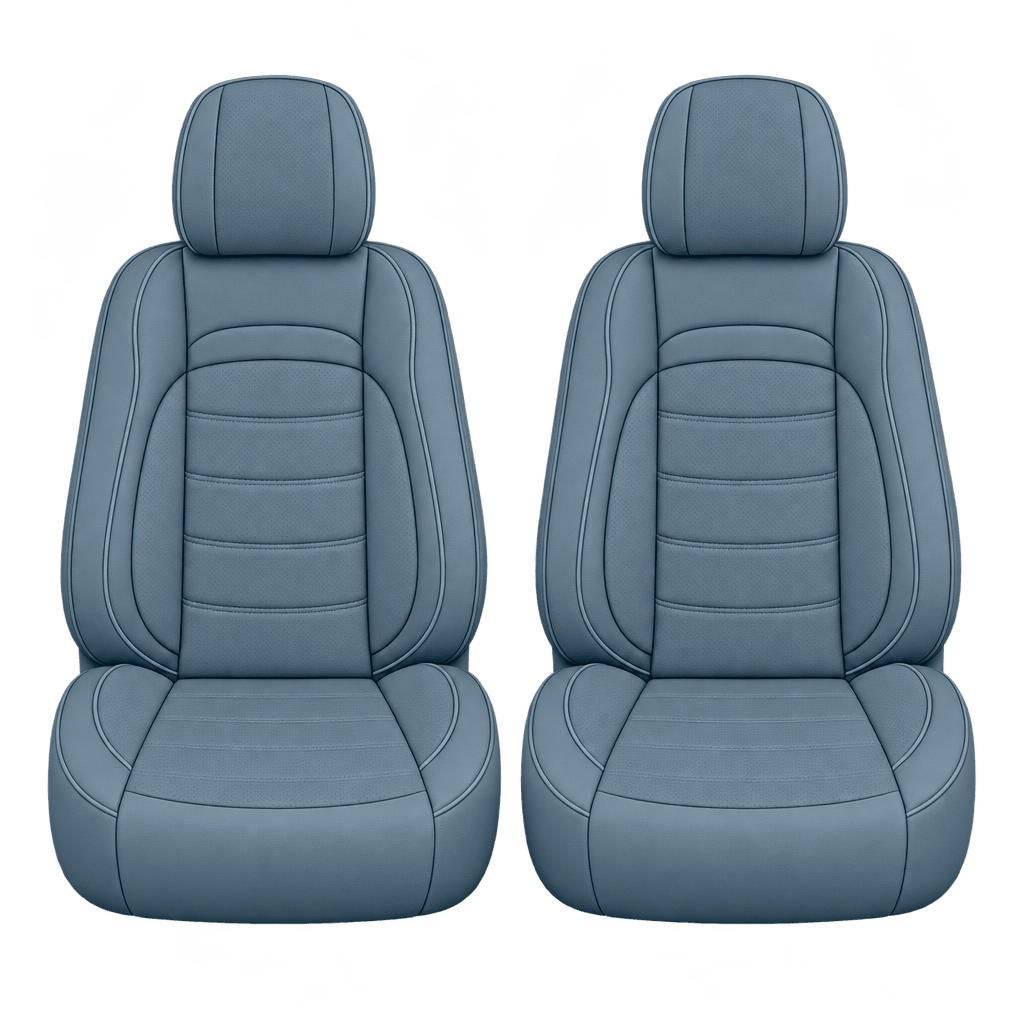 Slate Blue Basic custom seat covers, fronts