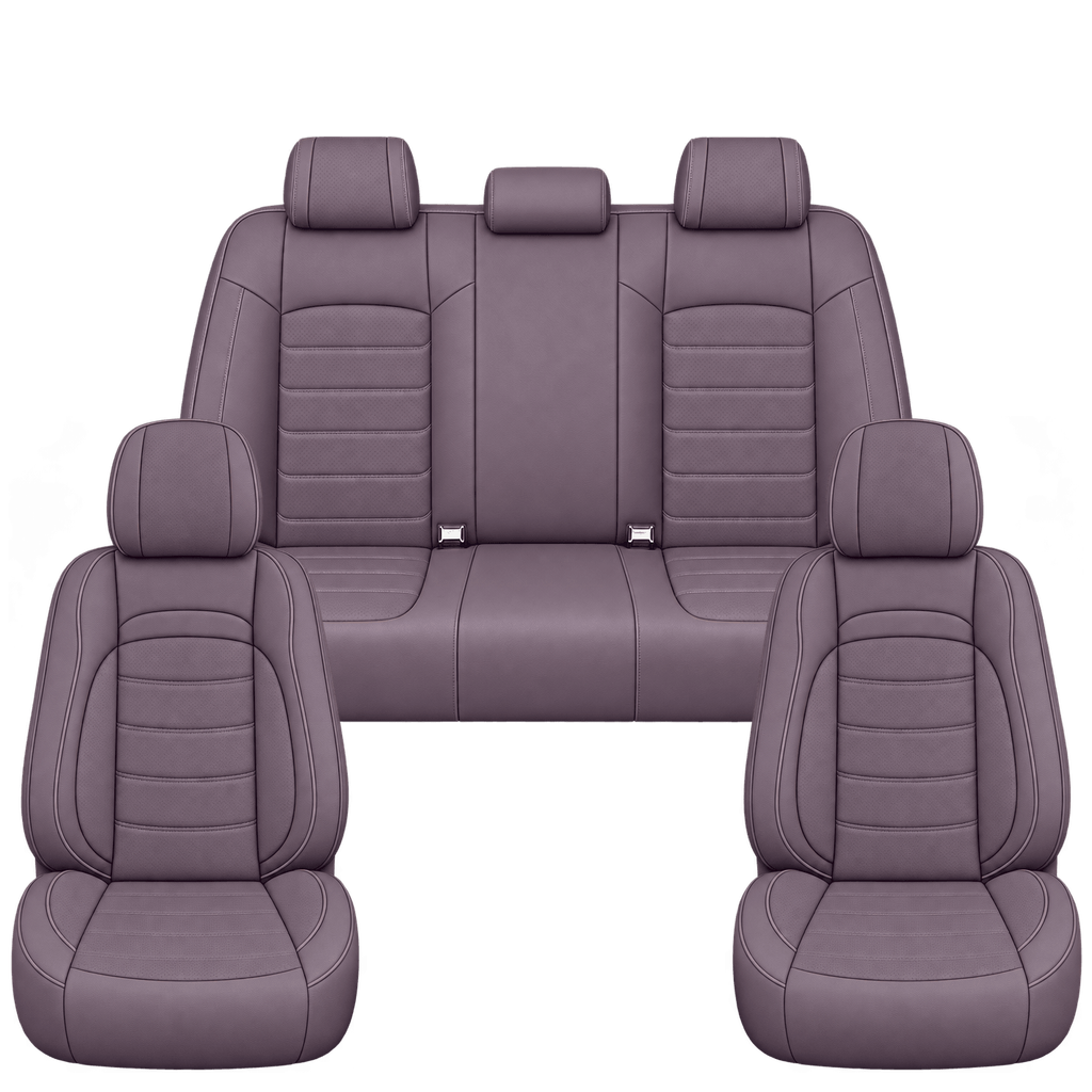 Soft Plum Basic custom seat covers, full set