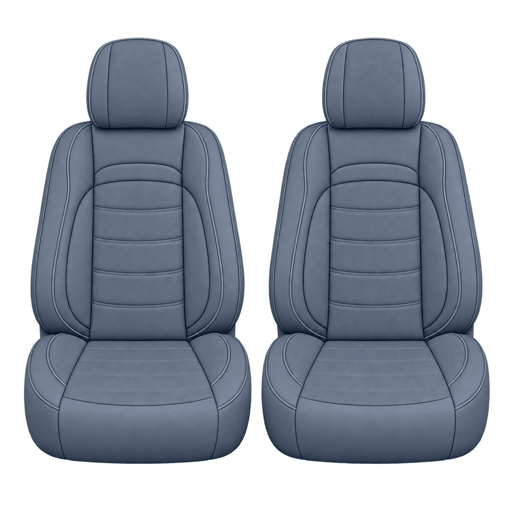 Steel Blue Basic custom seat covers, fronts