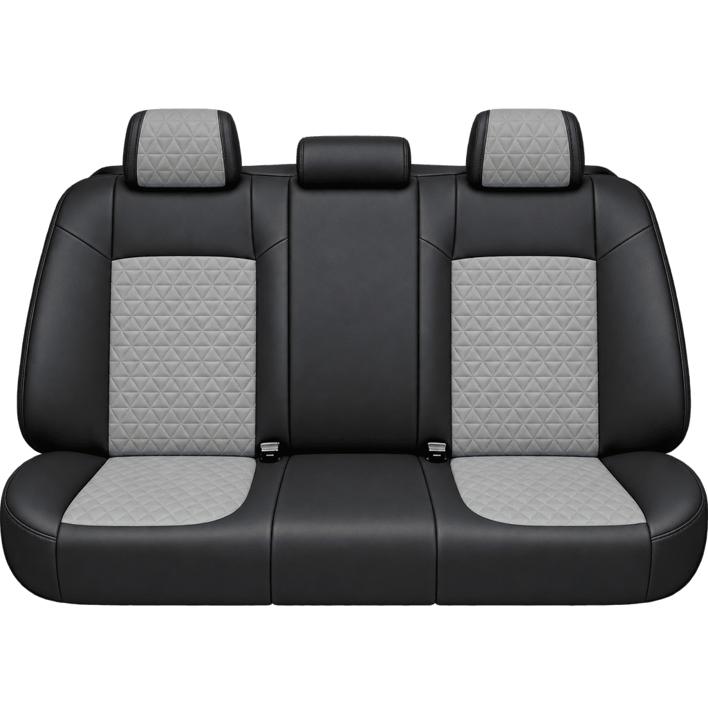 Black & Mid Grey Diamond custom seat covers, backs