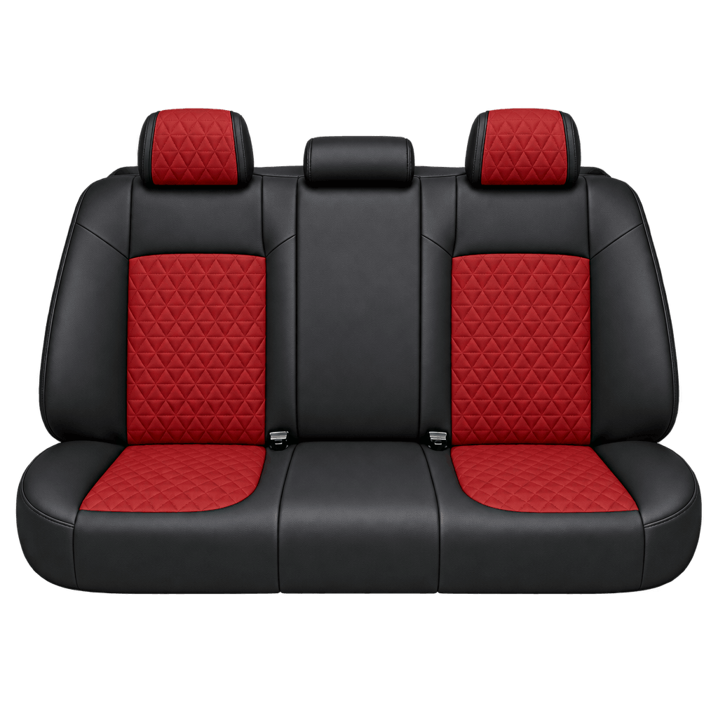 Black & Red Diamond custom seat covers, backs