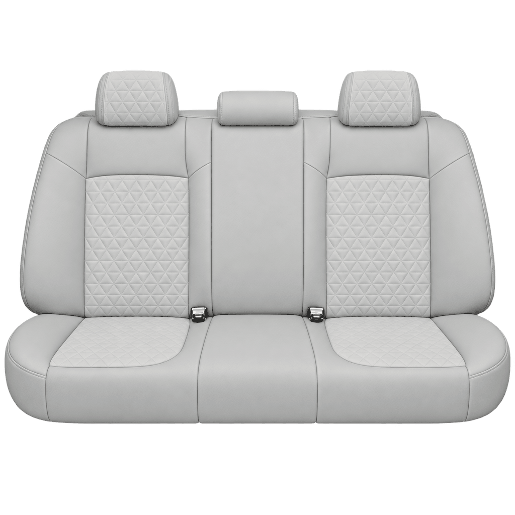 Light Grey Diamond custom seat covers, backs